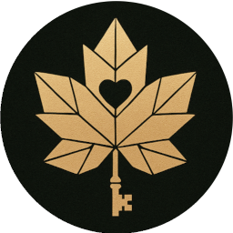 Logo du gîte secret des cordelières | clé de votre location de vacances en forme de feuille d'érable 